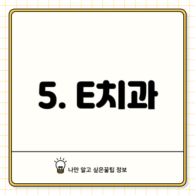 5. E치과