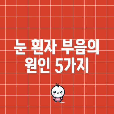 눈 흰자 부음의 원인 5가지