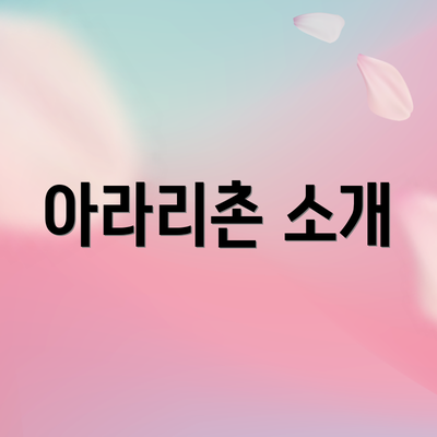 아라리촌 소개