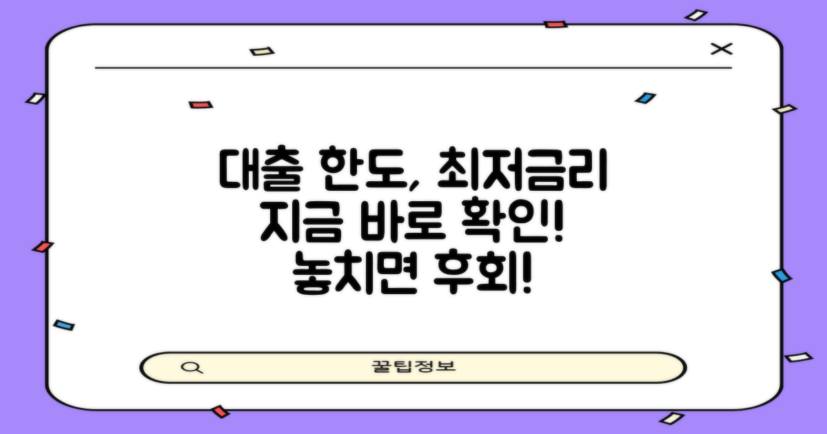 대출 한도 및 최저 금리 확인