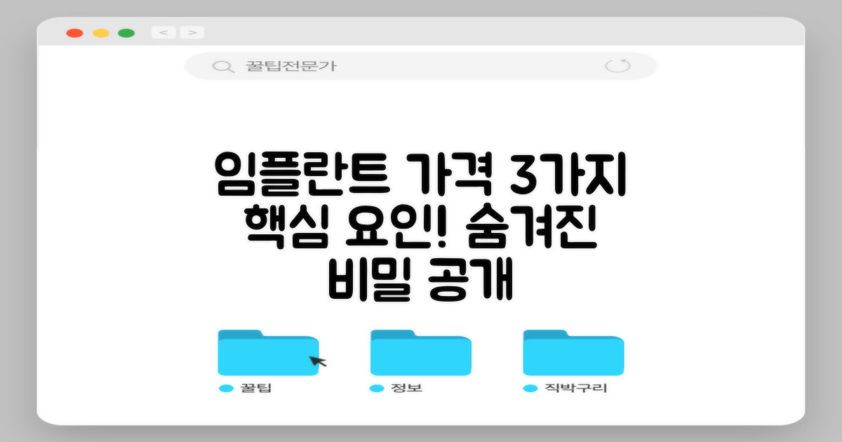 임플란트 가격, 3가지 핵심 요인 분석